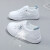 一脚蹬小白鞋女鞋2024年夏季新款薄款软底休闲鞋透气网面 白蓝 40