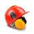 扬笙福安全帽用耳罩降噪防噪音耳机工厂工业防干扰护耳器工地耳罩 蓝色国标ABS安全帽以勒0505型耳