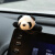 圣小鸭创意小熊猫系汽车内显示屏装饰品摆件车载好物汽车中控台解压 (单个)趴趴熊猫