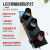 滑触线三相LED指示灯三色灯380v220v起重机行车天车信号灯HXC 灯口直径100 平板款
