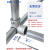 钢管连接件铝合金紧固底座弯头铁管立体圆管镀锌管固定件立体三通 6分弯头 适用管外径24-25mm