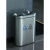 不锈钢分类垃圾桶电梯口商用大容量商用公共场合双通连体果皮箱 椭圆砂银钢 30升+30升