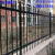 铁艺锌钢护栏别墅花园小区护栏栅栏防护栏杆绿化庭院围栏院墙 常规1.8米高2横梁【单价一米】 特厚1.0米高