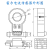 电流传感器互感器测量交直流50A100A200A输出4V5V变送器采样 参数100A/5V 12V 15V