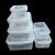 密封罐圆形塑料透明级PP加厚长方形保鲜盒杂粮杂粮收纳盒坚果 C03长方形【13.5X8.5X5.5】400毫升