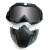 七格匠 哈雷风镜护目镜 骑行面罩滑雪越野复古防沙摩托车眼镜战术眼镜 面罩-黑框金色片 