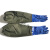 捕鱼手套防水加长抓鱼手套工业套袖耐酸碱加厚防油污护袖袖套 橡胶护袖+橡胶手套 长约70厘米 一副
