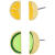 贝奇约翰逊（Betsey Johnson）女士柑橘片双耳钉 Citrus Slice Duo Stud Earrings Multi