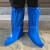 山头林村50只一次性塑料长筒靴套防水耐磨加厚鞋套下雨户外养殖畜牧蓝色 蓝色塑料靴套1000只(橡筋款) 均码