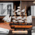 杯语帆船模型摆件一帆风顺船模客厅小木船玄关酒柜电视柜书柜摆设礼物 40CM黑色