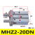 平行气缸手指HFZ/MHZ2-10d16d20d25d32d140d2dn气动开闭气爪 MHZ2-20DN (反装)