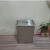定制适用台面嵌入式不锈钢垃圾桶方形盖子家用厨房圆形摇盖洗手间隐藏翻盖 D-205红古铜