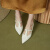 MK BELLE意大利轻奢侈新品配裙子巨好看单鞋女细跟小跟高跟鞋玛丽珍鞋女2 米白色(精选皮革) 34(手工级制作)