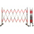 电力安全不锈钢片式伸缩围栏安防施工隔离栏可移动幼儿园护栏围栏 高1.5长7米加厚可加万向轮