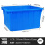 塑料水箱长方形储水桶大号养殖水产鱼盆泡瓷砖胶箱服装物流分拣收纳筐周转箱 160升加厚水箱蓝色