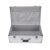 手提箱密码工具箱子铝合金定制仪器设备小型声卡收纳箱专用铝箱 小号3323银色 空箱