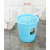 北欧简约镂空垃圾桶 卫生间纸篓 加厚塑料办公酒店厨房垃圾桶 蓝色 大号