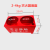 干粉灭火器底座箱子二氧化碳固定支架两孔箱托架半截箱4kg8kg 适红色4KG双孔加厚加固 底座