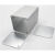 正方形铝合金外壳铝型材盒子铝盒长方形壳体氧化开孔丝印打标打样 52*52*长80白色