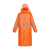 3531雨衣长版身防暴雨物管保安徒步防雨风衣两件式牛津 桔红升级款(双层) M