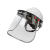 防酸碱化学品 防护面罩安全帽面屏 电焊防护罩全脸硫酸实验安全 安全帽+全脸面罩白色 大