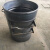 240L360L环卫挂车铁垃圾桶户外分类工业桶大号圆桶铁垃圾桶大铁桶 绿色 15mm厚带盖带轮