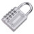 有豫 密码锁 锌合金密码挂锁 机械柜柜锁 仓库防盗锁 4位密码挂锁（银色） 单位：个