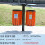 定制适用户外垃圾桶不锈钢景区学校大号果皮箱 公园多分类 大号环卫垃圾桶 挂桶