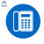 阿力牛 AJS-092 物品管理定位贴 办公规范标签 耐磨防水定位标识贴 直径5cm  电话(20个装)