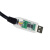 FT232RL USB转RS485 4P WE 四芯脱皮串口线DATA+ DATA GN 透明USB盒 8m