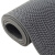 稳斯坦 S型PVC镂空地毯 5厚2.0m宽*1m灰色 塑胶防水泳池垫浴室厕所防滑垫 WL-131