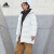阿迪达斯 （adidas）羽绒服女装冬季新款鸭绒保暖运动服连帽防风中长款外套夹克 IV7557白色 S