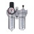 SFC200油水分离器气动二联件SFR调压过滤器油雾器SFL400 SFR400灰(过滤调压件)