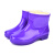 女短雨靴雨鞋女短筒水鞋胶鞋厨房防水防滑冬季 866紫色【加固定棉】 36