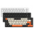 RKG68无线蓝牙机械键盘三模68键热插拔套件青轴茶轴红轴ipad电脑 奶昔(白光)三模-热插拔 青轴