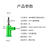 4mm香蕉插头枪式 可续插/螺丝免焊banana插头 香蕉插座表笔插头 枪式1只蓝色