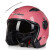 捷凯-512男女通用摩托车电动车头盔3/4双镜片安全头盔原厂 红色 XL