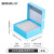 LABSHARK 纸质冻存管盒冷冻管盒样本冻存盒低温储存盒防水纸质试管盒 蓝色 100孔连盖(纸质中片)