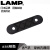 LAMP日本LAMP蓝普书面塑料通气孔穿线盒橱柜透气孔装饰盖排气孔APD-KH 黑色