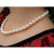 笛恋语天然海水珍珠项链珠宝中国南珠9-10白色正圆保证极强光无瑕送妈妈 白色 9-10mm x 44cm