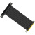 麦哟宝显卡PCI-E延长线x16 3.0/4.0台式机3060高速黑白竖装支架连接线 3.0黑色显卡延长线 180度头 0.5m