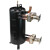 高效罐换热器5-25匹冷凝器蒸发器空调空气能热交换器管壳式换热器 10匹410高效罐实心 4管+接