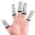 防割手指护套劳保工作加厚耐磨手工切割干活大拇指 灰白色防割指套(10只)