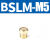 定制长头铜尖头平头电磁阀消声器可调节流塑料消音器BSL-01/02/03/04 BSLMM5