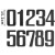 朋侪 不锈钢自粘金属数字铭牌 12.8cm-古铜金 数字4