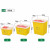 医院用利器盒圆形方形锐器盒加厚废物垃圾桶黄色污物桶垃圾箱回收 圆形1L支持定制
