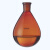 棕色茄型瓶高硼硅旋蒸瓶24#29#磨口旋转蒸发仪用茄形烧瓶50 100 250 500 1000 2 25ml*19