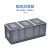 物流箱 加厚超长塑料箱 长方形周转箱 养殖箱 收纳箱 皮带箱 800*400*340mm（白色） PP料材质