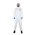 杜邦（DUPONT）防护服TBM001特卫强舒适透气带帽连体服防粉尘玻璃纤维油漆喷雾 白色 XL 