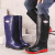 雨鞋男士特高防滑水靴加绒耐磨高筒防水水鞋女士长筒时尚雨靴胶鞋 黑红 （43厘米） 36